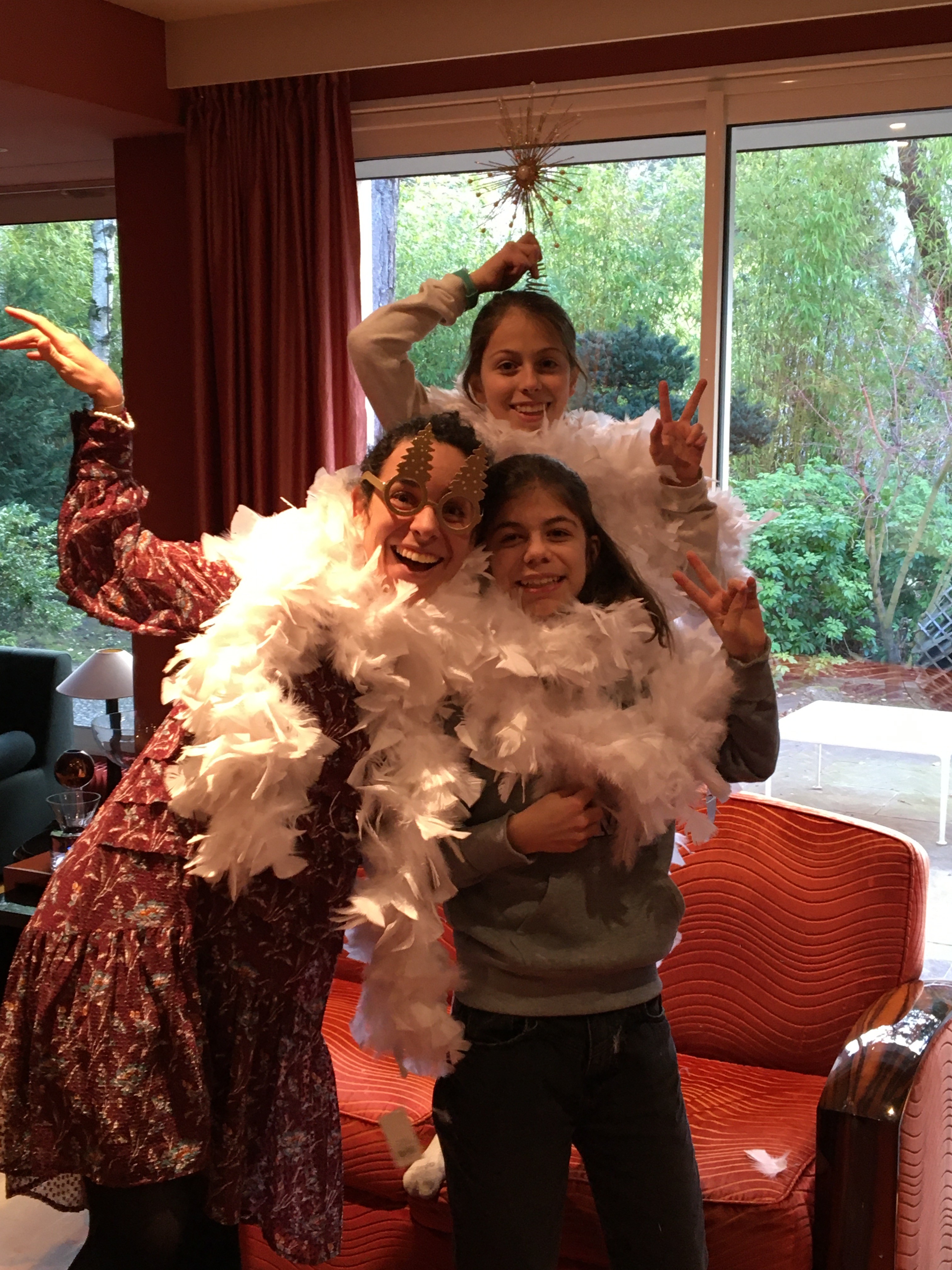 Déguisement boa de plumes